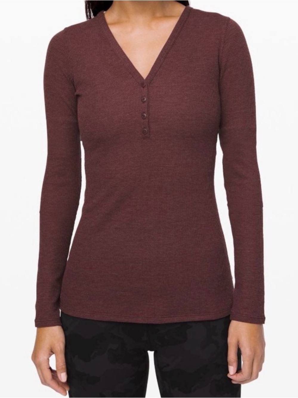 Lululemon Close Call Henley Long Sleeve